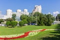 July 2016. Panorama of the city of Yekaterinburg. View from Dzerzhinsky Street.