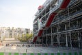 People queuing in the morning for the opening of the Centre Georges Pompidou modern art museum in Paris France