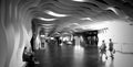 People walking in corridor in front of exhibition hall in IMPACT Exhibition and Convention Center,