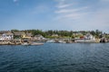 July 4, 2019:  Port Clyde, a small fishing village in coastal Maine, on a summer day Royalty Free Stock Photo