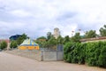 July 31 2023 - Potsdam, Brandenburg, Germany: Lustgarten near the Mercure Hotel on a cloudy day