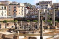 July 17 2021 - Pozzuoli, Italy: archaeological Ruins of the ancient temple of Serapide, Pozzuoli, Naples, Italy Royalty Free Stock Photo