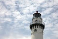 Wind Point Lighthouse In Racine Harbor In The U.S. State of Wisconsin Royalty Free Stock Photo