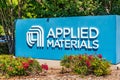 July 24, 2019 Santa Clara / CA / USA - Applied Materials sign posted at the entrance to the Company`s campus in Silicon Valley,