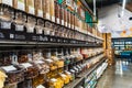 July 24, 2019 Santa Clara / CA / USA - Bulk section in a Whole Foods store in South San Francisco bay area Royalty Free Stock Photo