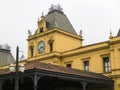 July 22, 2018, Santos, Sao Paulo, Brazil, tower of the old train station. Royalty Free Stock Photo