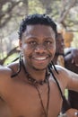 04 July - 2015, South Africa, Lesedi. Portrait of African Bantu nation man.