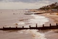 3 July 2023 - Southwold, Suffolk, UK: Editorial image of beach at Southwold