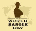 On July 31st, World Ranger Day honors the dedication, and crucial work rangers do every day around the globe. Vector illustration