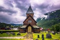 July 21, 2015: Stave Church of Roldal, Norway Royalty Free Stock Photo