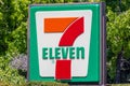 July 3, 2020 Sunnyvale / CA / USA - Close up of large 7 Eleven store sign; 7-Eleven Inc. is a Japanese-American international