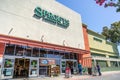 July 31, 2019 Sunnyvale / CA / USA - Entrance to one of the Sprouts Farmer`s Market supermarkets located in South San Francisco Royalty Free Stock Photo