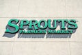 July 31, 2019 Sunnyvale / CA / USA - Sprouts Farmer`s Market supermarket sign displayed above the entrance to one of their store Royalty Free Stock Photo