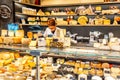 Cheese store at the organic market