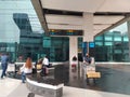 July 2, 2022. Terminal 3 Soekarno Hatta International Airport Jakarta Indonesia. People activity on surrounding airport.