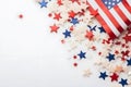 July 4th American Independance Day confetti, Generative AI