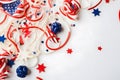 July 4th American Independance Day confetti, Generative AI