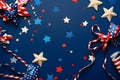 July 4th American Independance Day confetti, Generative AI