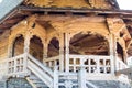 Barsana wooden monastery,  Maramures,  Romania. Barsana monastery is one of the main point of interest in Maramures area Royalty Free Stock Photo