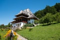 Barsana wooden monastery,  Maramures,  Romania. Barsana monastery is one of the main point of interest in Maramures area Royalty Free Stock Photo