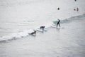 Clonakilty, Ireland - people surfing at Inchydoney beach