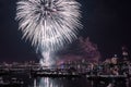 July 4th Fireworks in Boston Royalty Free Stock Photo