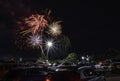 July 4th fireworks display in Prattville 2020 Royalty Free Stock Photo