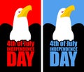 July 4th Independence Day of America. Set opened with an eagle. Royalty Free Stock Photo
