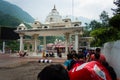 July 5th 2022 Katra, Jammu and Kashmir, India. People in queue at the entry gate check point. Shri Mata Vaishno Devi Shrine, a