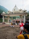 July 5th 2022 Katra, Jammu and Kashmir, India. People in queue at the entry gate check point. Shri Mata Vaishno Devi Shrine, a