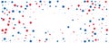 July 4th star confetti banner. Background for Independence Day