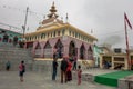 July 18th 2021 Uttarakhand India. People visiting temple in north India dedicated to Mhasu Devta, the native god of the region in Royalty Free Stock Photo
