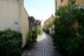 TOURISTS LIFE ON DRAGOR HABOUR IN DENMARK Royalty Free Stock Photo