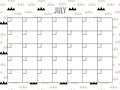 July. Universal Monthly Planner Template