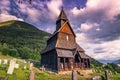 July 23, 2015: Urnes Stave Church, UNESCO site, in Ornes, Norway Royalty Free Stock Photo