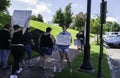 July 4 US Abortion Rights Protest in Montgomery, AL-6 Royalty Free Stock Photo