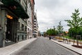 July 26, 2013. View of the Central streets of Oslo . Area of the center of Oslo. Editorial