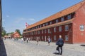 July 8, 2018 - View of the fortified citadel of Kastellet - Copenhagen - Denmark Next to the pier, the fortified citadel of Kastel