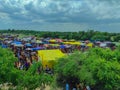 Rural Indian Village Fair, People Gathered To Celebrate Annual Fair At Nag Devta Temple In Gujarat , Royalty Free Stock Photo