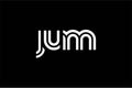 JUM Creative Unique Modern Letter Logo Design. Elegant Monogram Logo Design with Decorative Elements and Typography Royalty Free Stock Photo