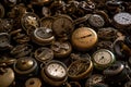 jumble many intact of working pocket watches generative AI