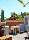 Jumble sale in French village of Roussillon