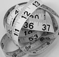 Jumbled tape measure Royalty Free Stock Photo