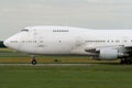 Jumbo jet airplane taxiing