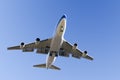 Jumbo Jet Landing Royalty Free Stock Photo