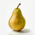 Soggy Style: Detailed 8k Photo Of Pear On White Background