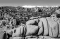 Jumbo rock in Joshua Tree National Park