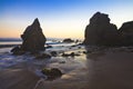 Jumbo rock in Malibu beach