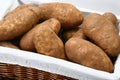 Jumbo Russet Potatoes in Basket