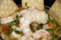 Jumbo shrimp ceviche nicaragua Royalty Free Stock Photo